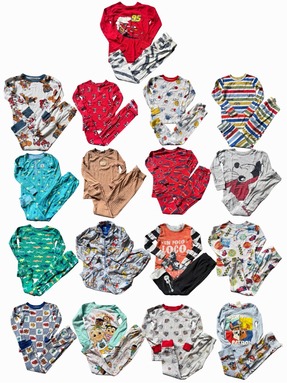 17 Pairs of Pajamas Size 5